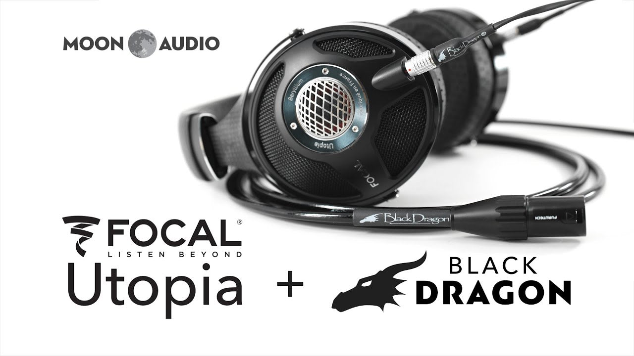 Focal Utopia Headphones Premium Black Dragon Cable V2