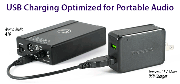 USB Charging Optimized for Portable Audio