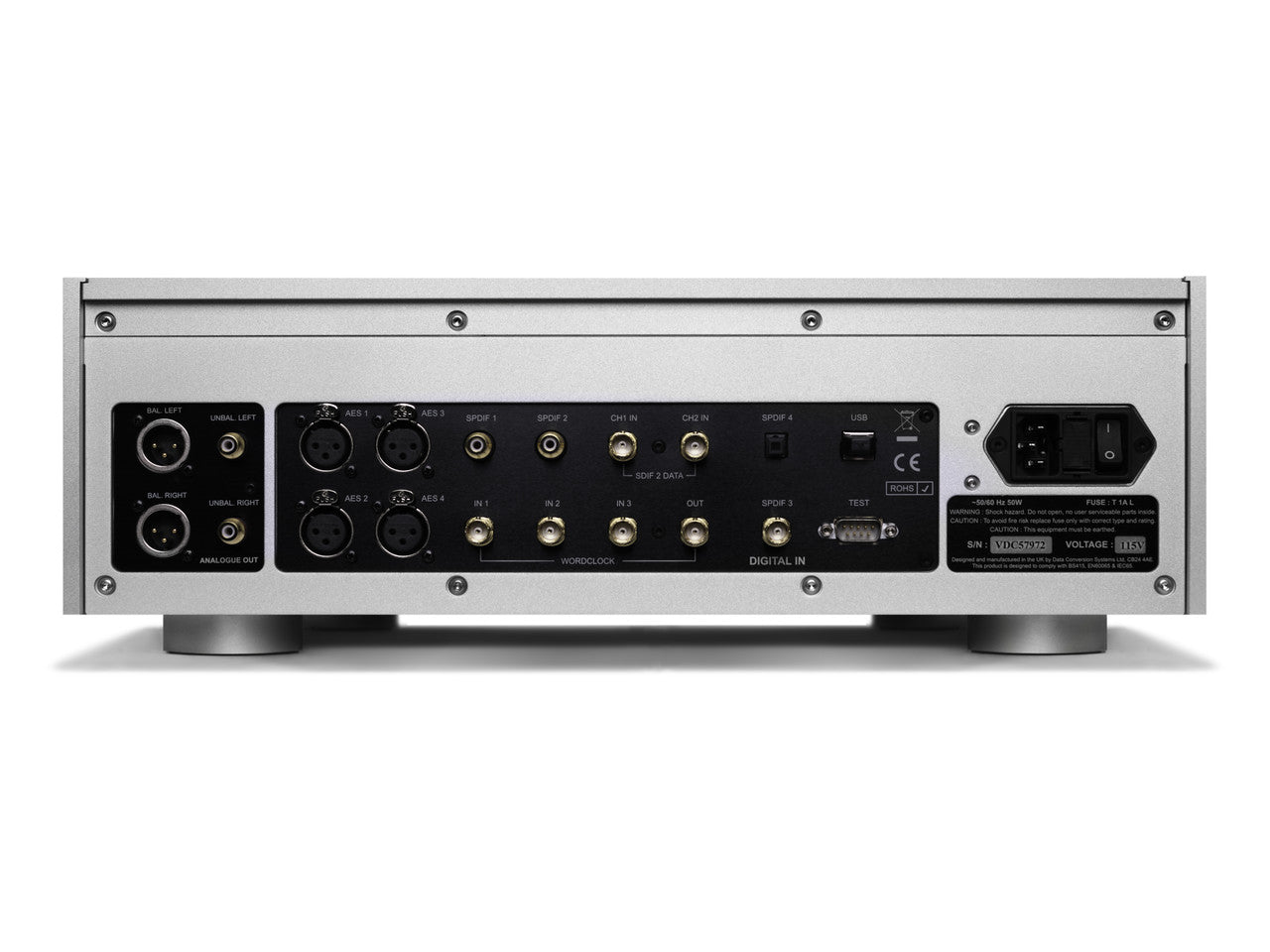 dCS Vivaldi APEX DAC/Network Streamer - Rear