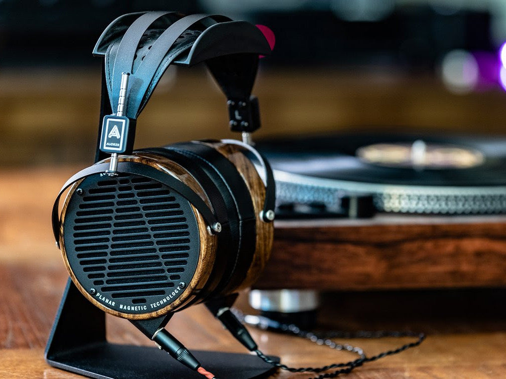 Audeze LCD-3 headphones in Zebrano