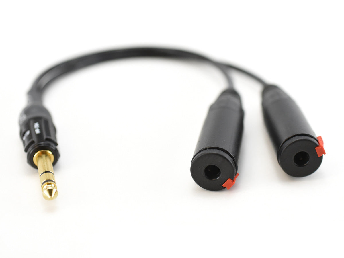 Black Dragon 1/4" Headphone Splitter Cable