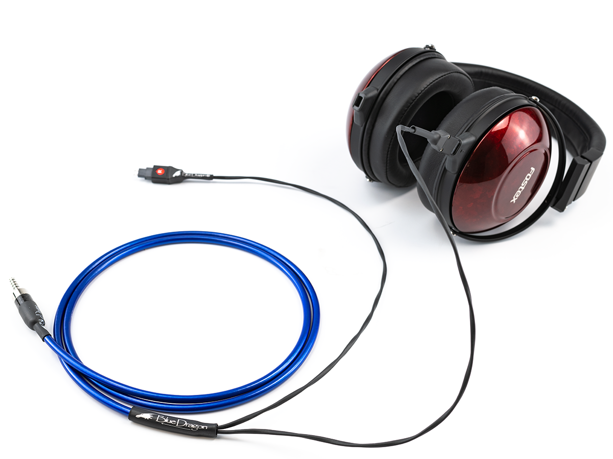 Blue Dragon Premium cable with Fostex TH900 MK2 headphones