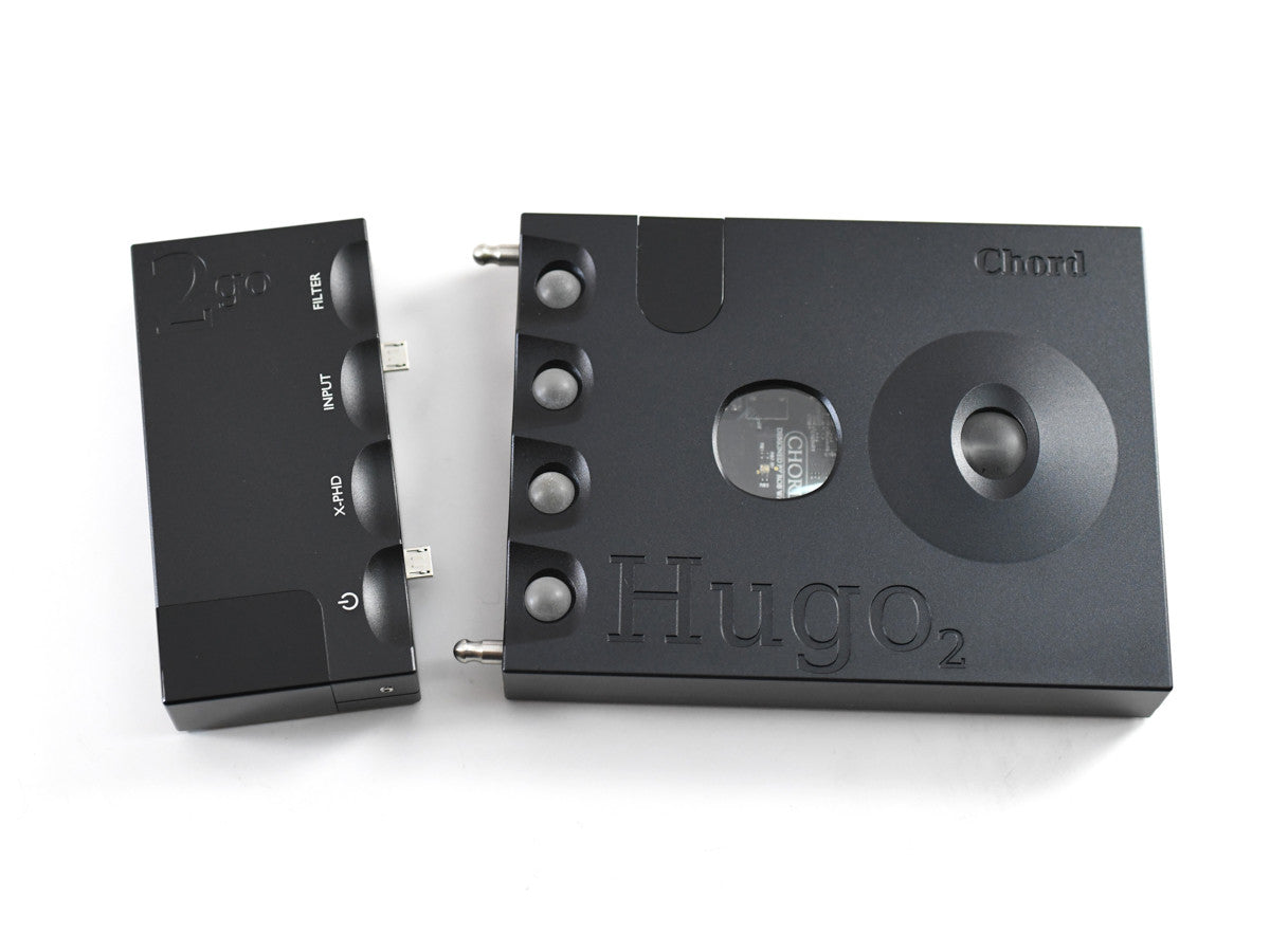 Chord 2Go and Hugo 2 with screw-in posts installed