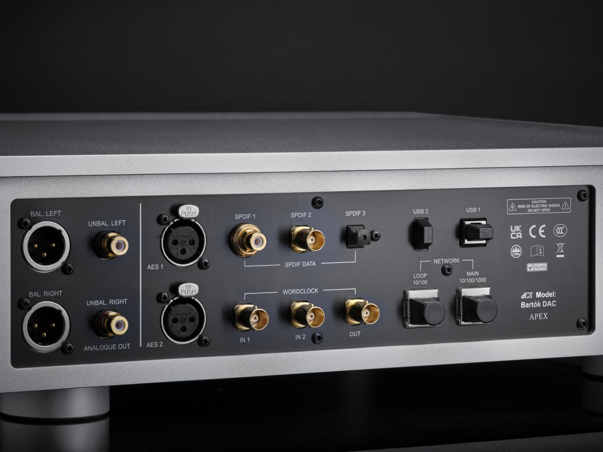 Bartók APEX DAC Headphone Amplifier Rear